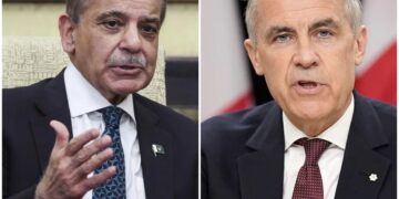 امریکا ایران جنگ بندی پر شہباز شریف کو کینیڈین وزیراعظم کی مبارکباد، دوطرفہ تعلقات پر گفتگو